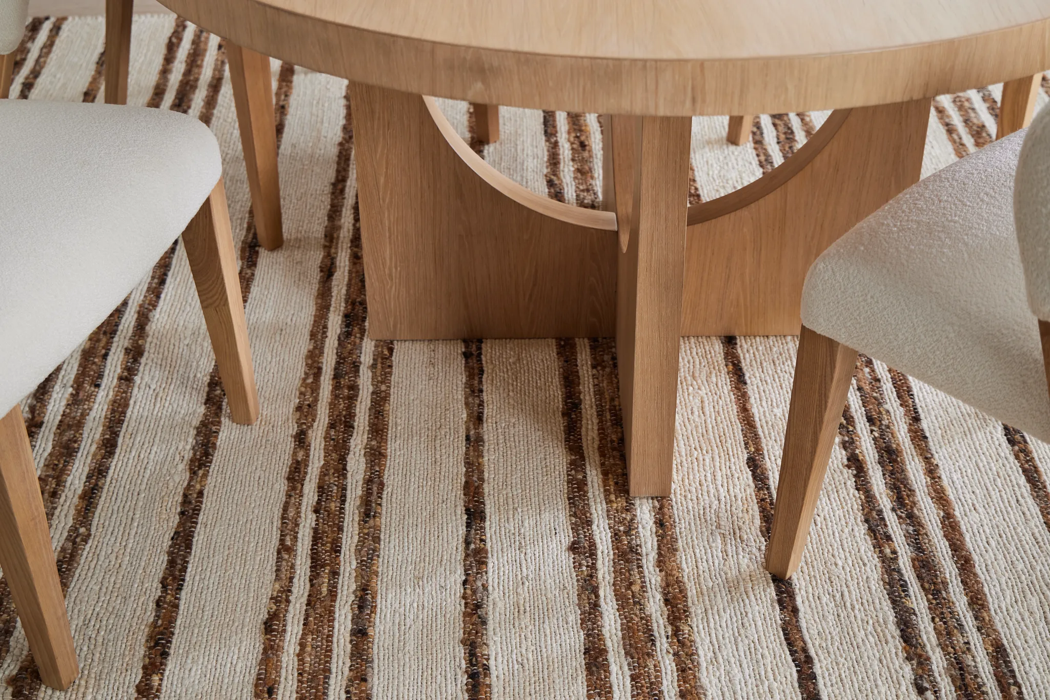 Malibu Light Tone Round Table