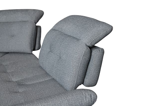 Micah Dark Gray Fabric Right Chaise Sectional