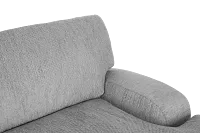 Alpha Light Gray Fabric Small Right Chaise Sectional