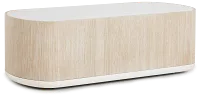 Costa Light Tone Oval Coffee Table