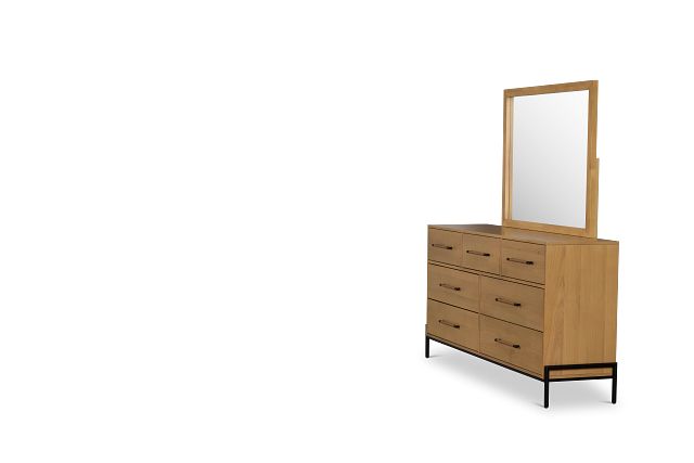 Highland Light Tone Dresser & Mirror