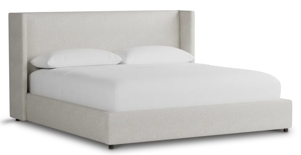 Captiva Gellar Beige 48" Upholstered Shelter Bed