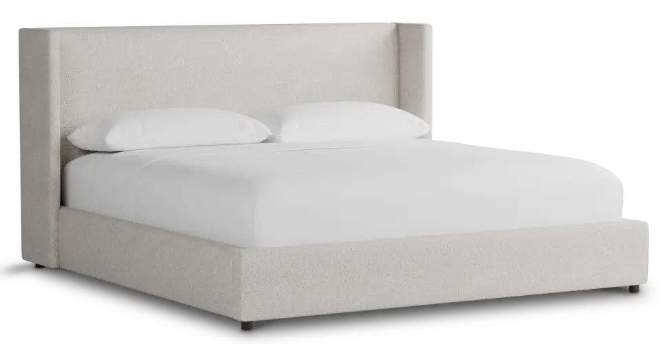 Captiva Gellar Beige 48" Upholstered Shelter Bed Captiva Gellar Beige 48" Upholstered Shelter Bed