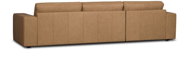 Kellan Light Brown Leather Left Chaise Sectional