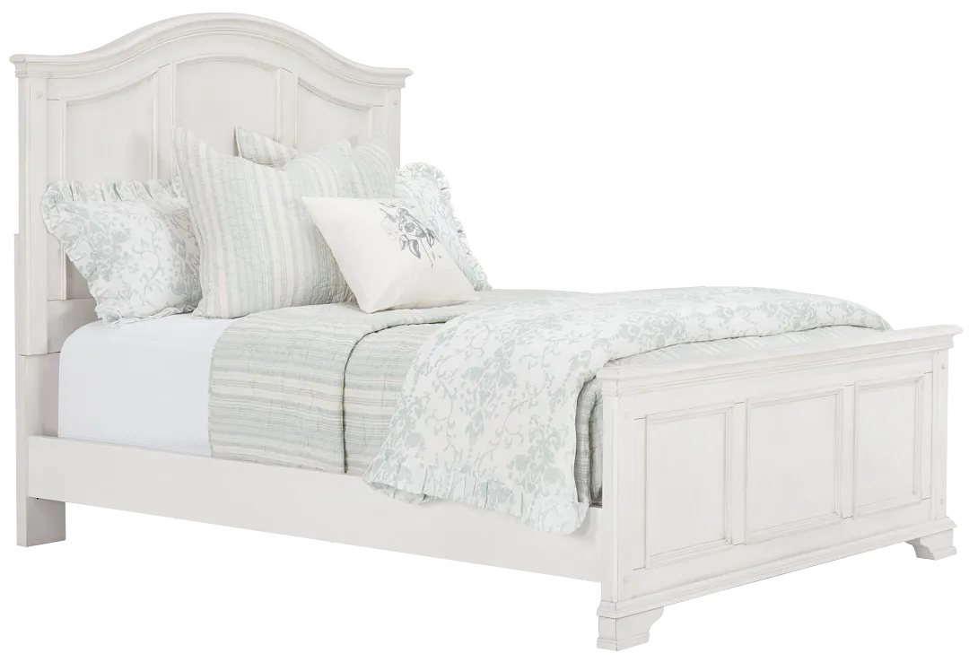 Savannah Ivory Panel Bed