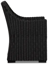 Montecito Black Cushioned Arm Chair