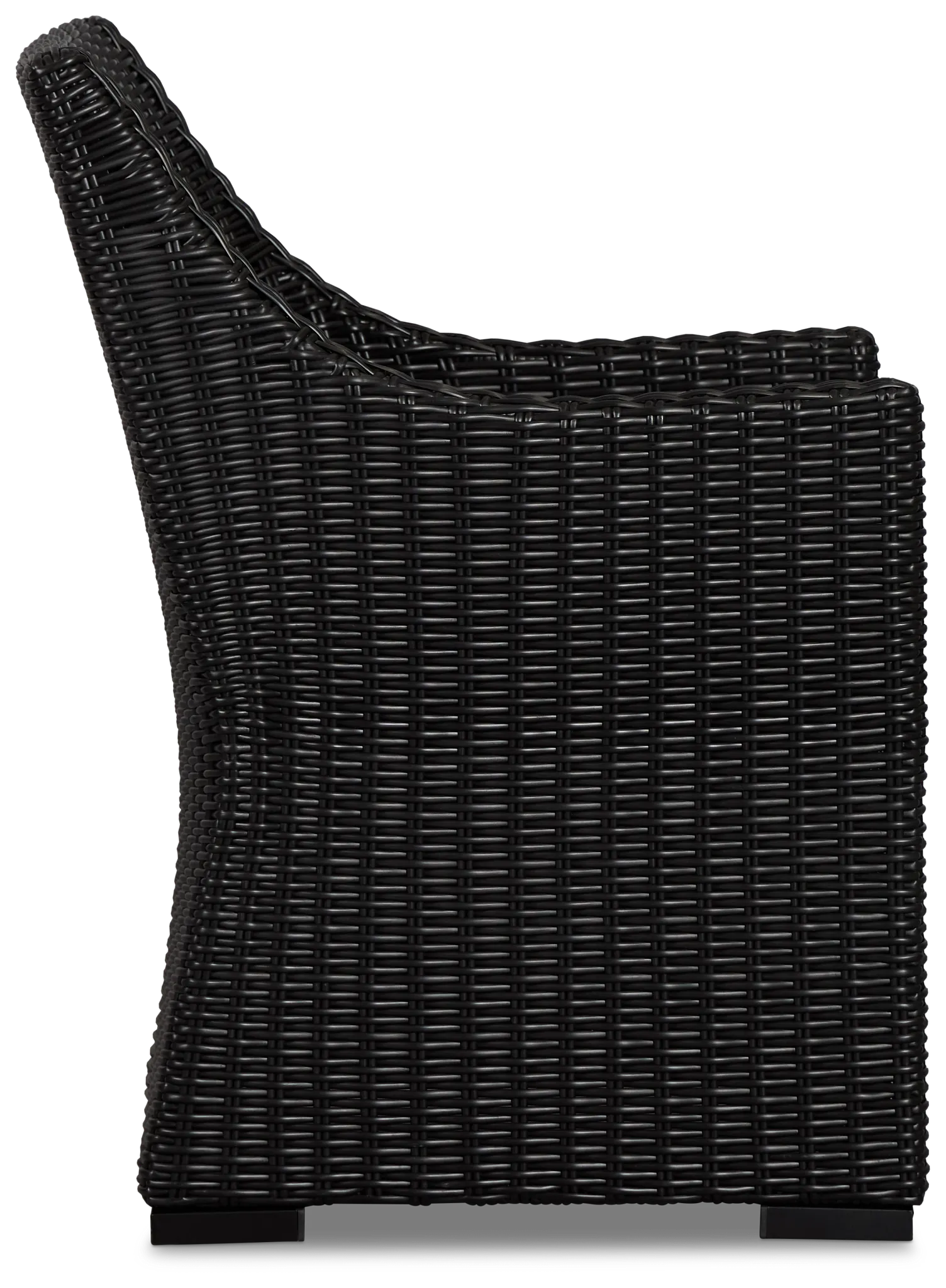 Montecito Black Cushioned Arm Chair