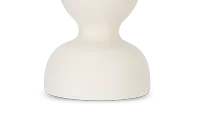 Ula White Candle Holder