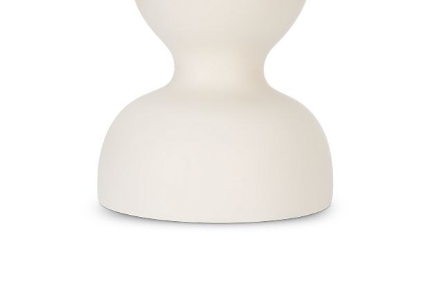 Ula White Candle Holder