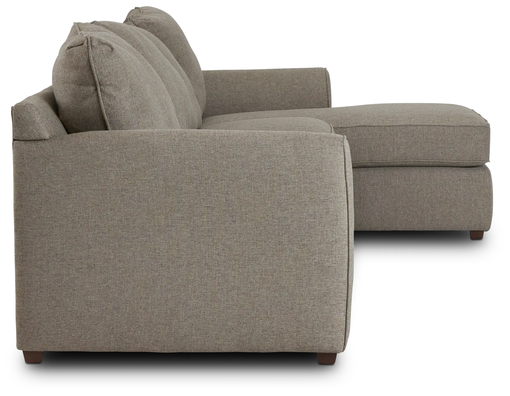Asheville Brown Fabric Small Right Chaise Sectional Asheville Brown Fabric Small Right Chaise Sectional