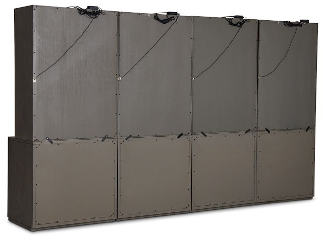 Highline Dark Tone Drawer Bookcase Wall