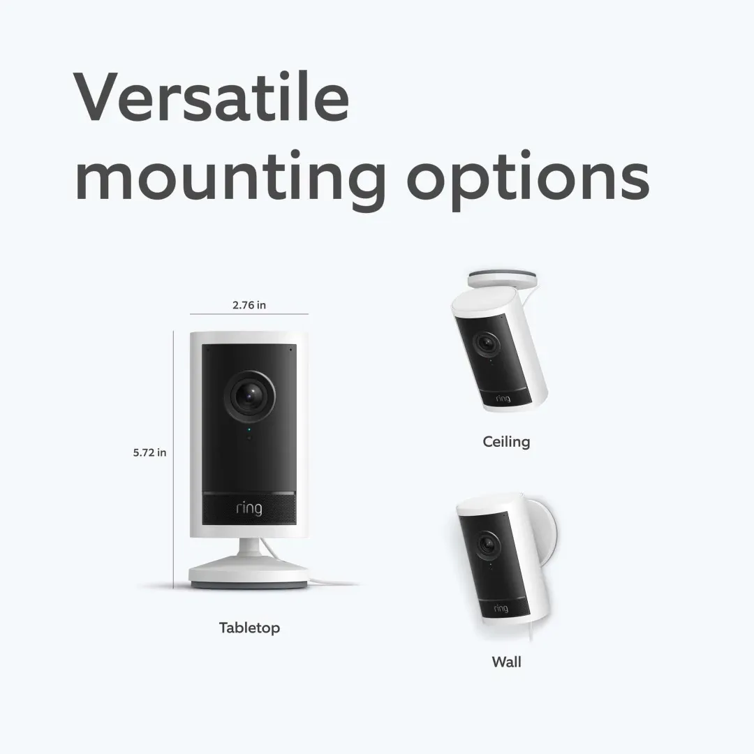 Ring Cam Pro Poe White Outdoor Security Cameras
