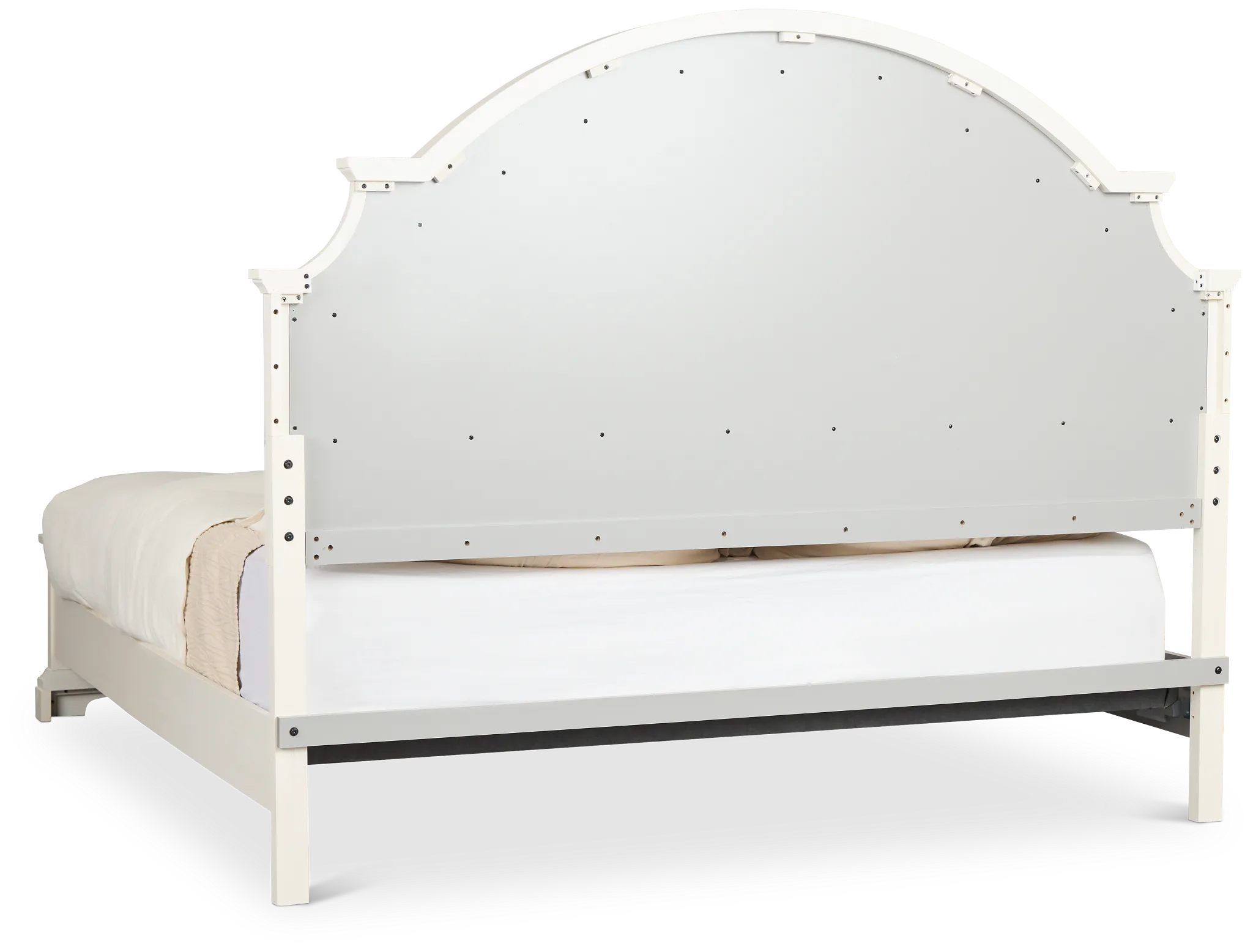 Charlotte White Uph Panel Bed