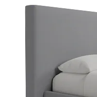 Grayton Delray Light Gray 54" Upholstered Platform Bed