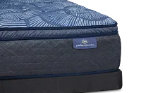 Serta Perfect Sleeper Cobalt Calm Plush Low-profile Mattress Set