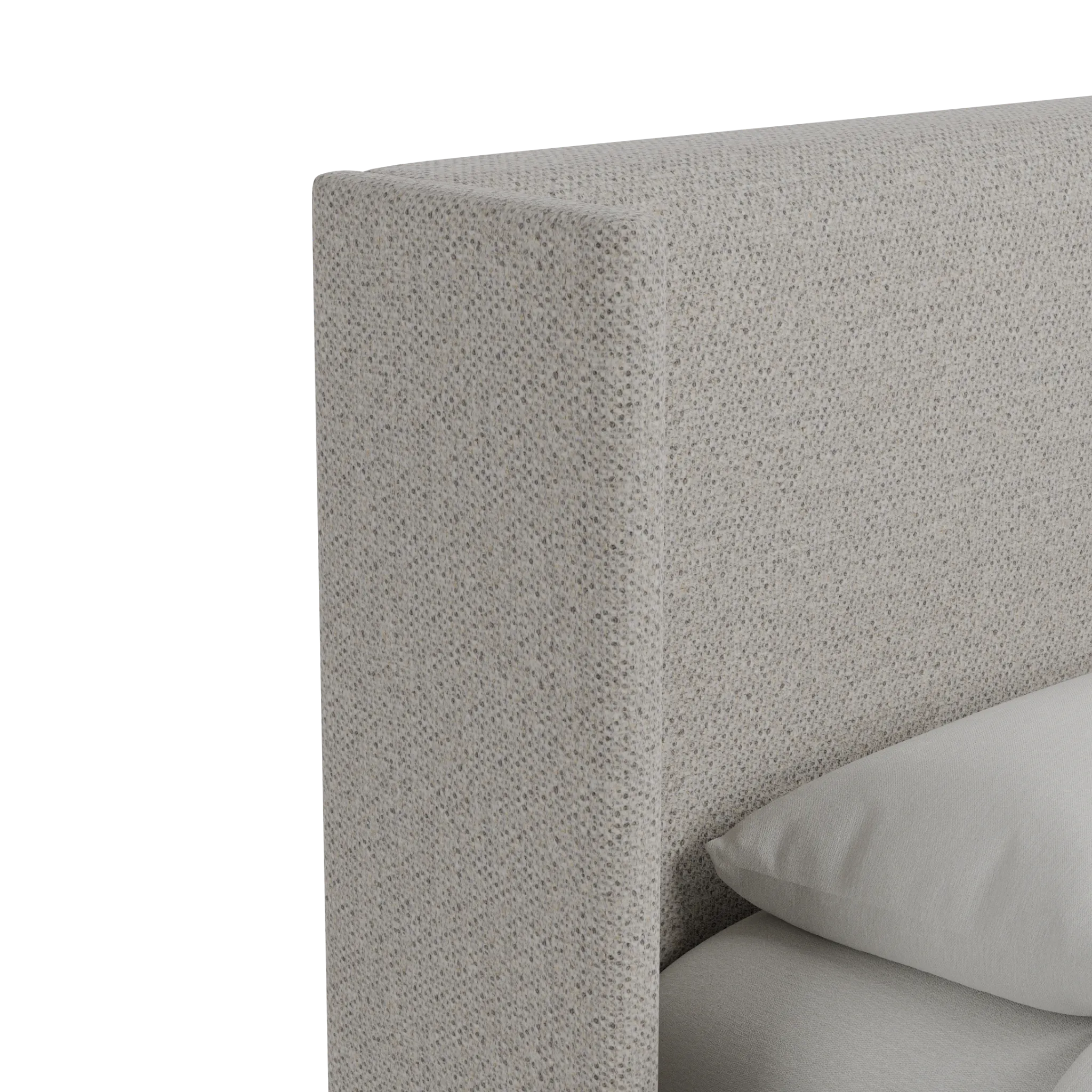 Captiva Gellar Gray 48" Upholstered Shelter Bed