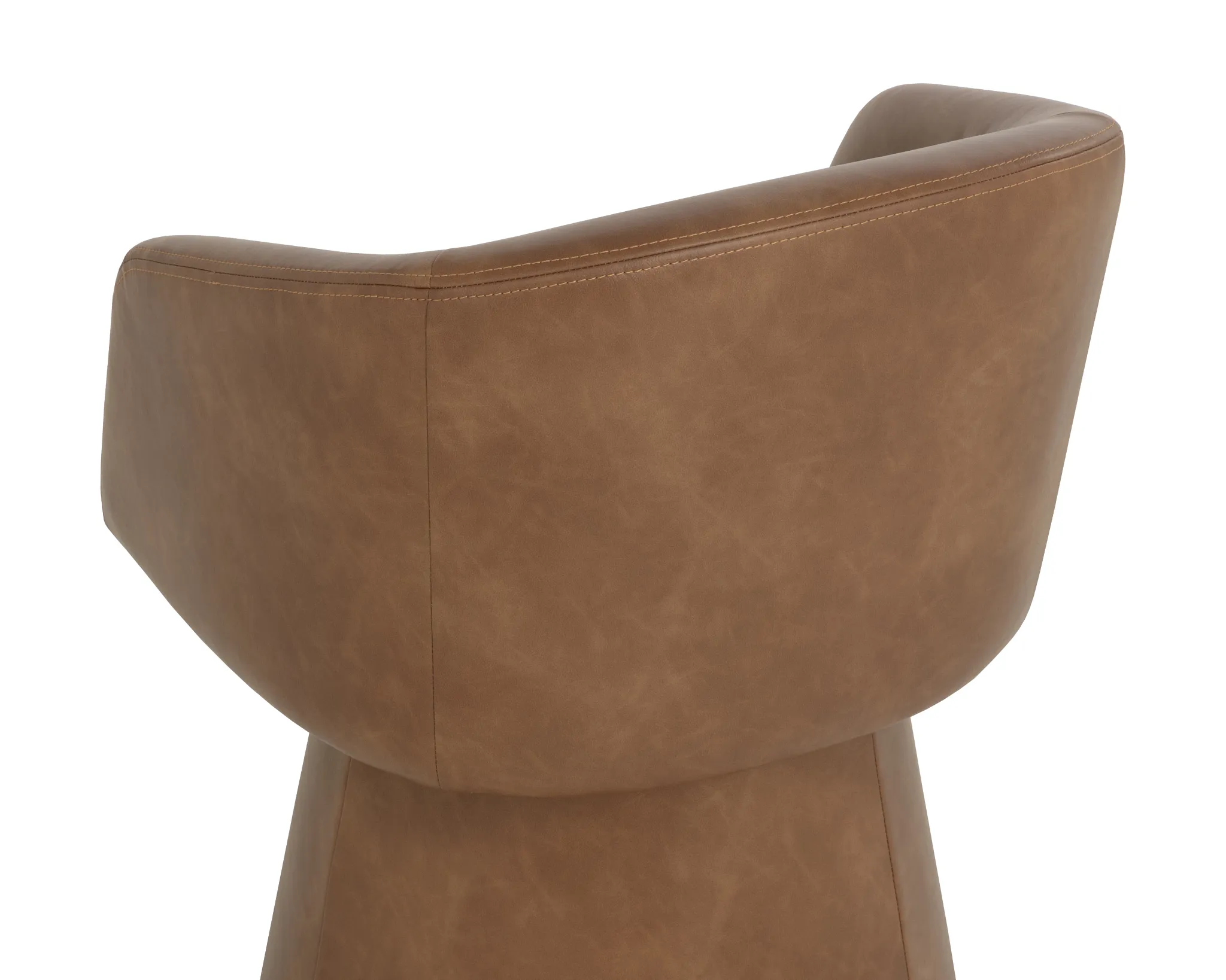 Wells Brown Lthr/vinyl Upholstered Arm Chair