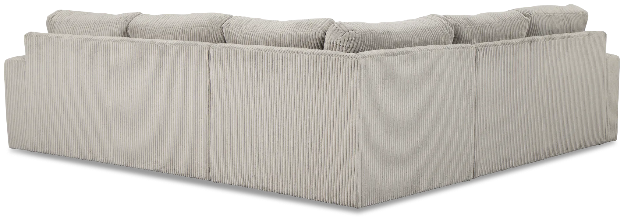 Charlie Gray Fabric Small Two-arm Sectional
