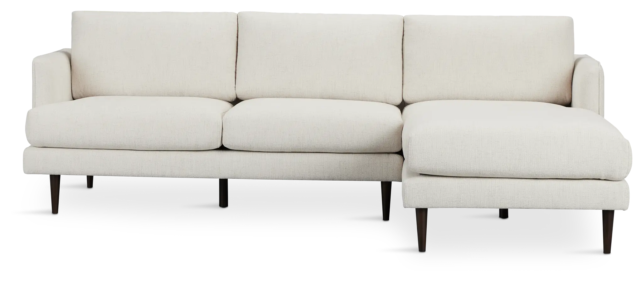 Easton Light Beige Fabric Right Chaise Sectional Easton Light Beige Fabric Right Chaise Sectional