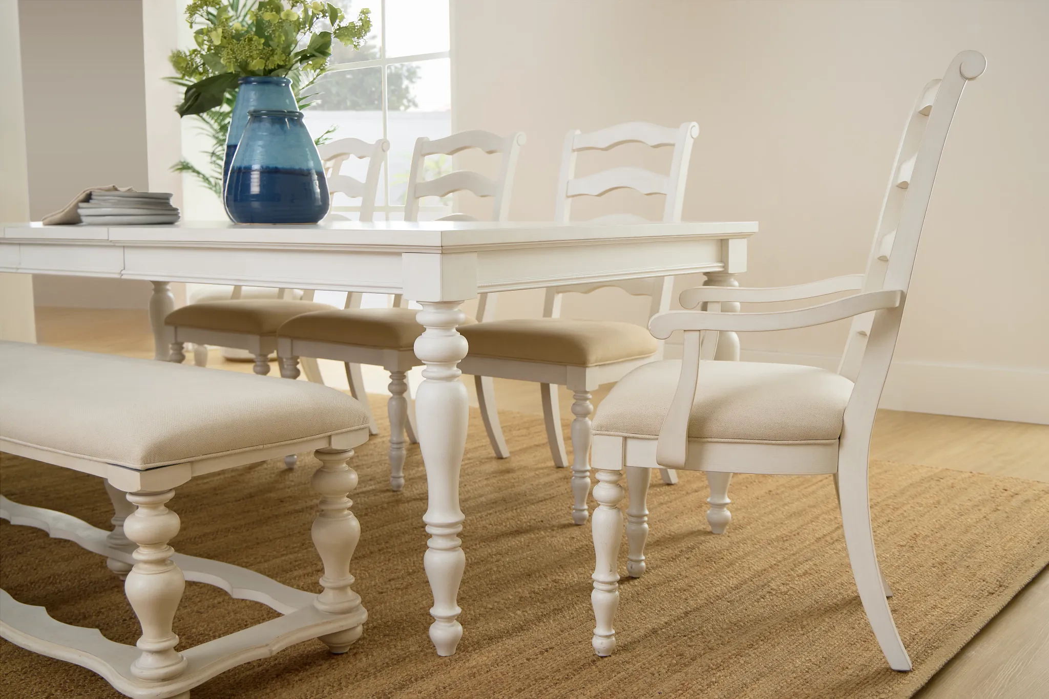 Savannah Ivory Upholstered Arm Chair