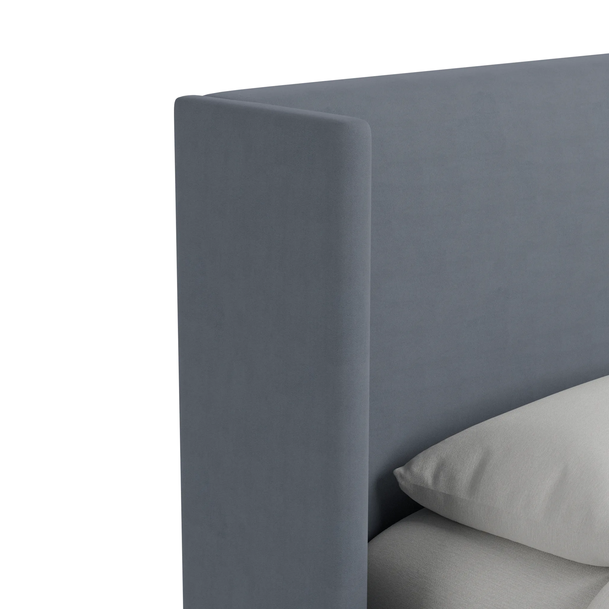 Captiva Joya Gray 48" Upholstered Shelter Bed