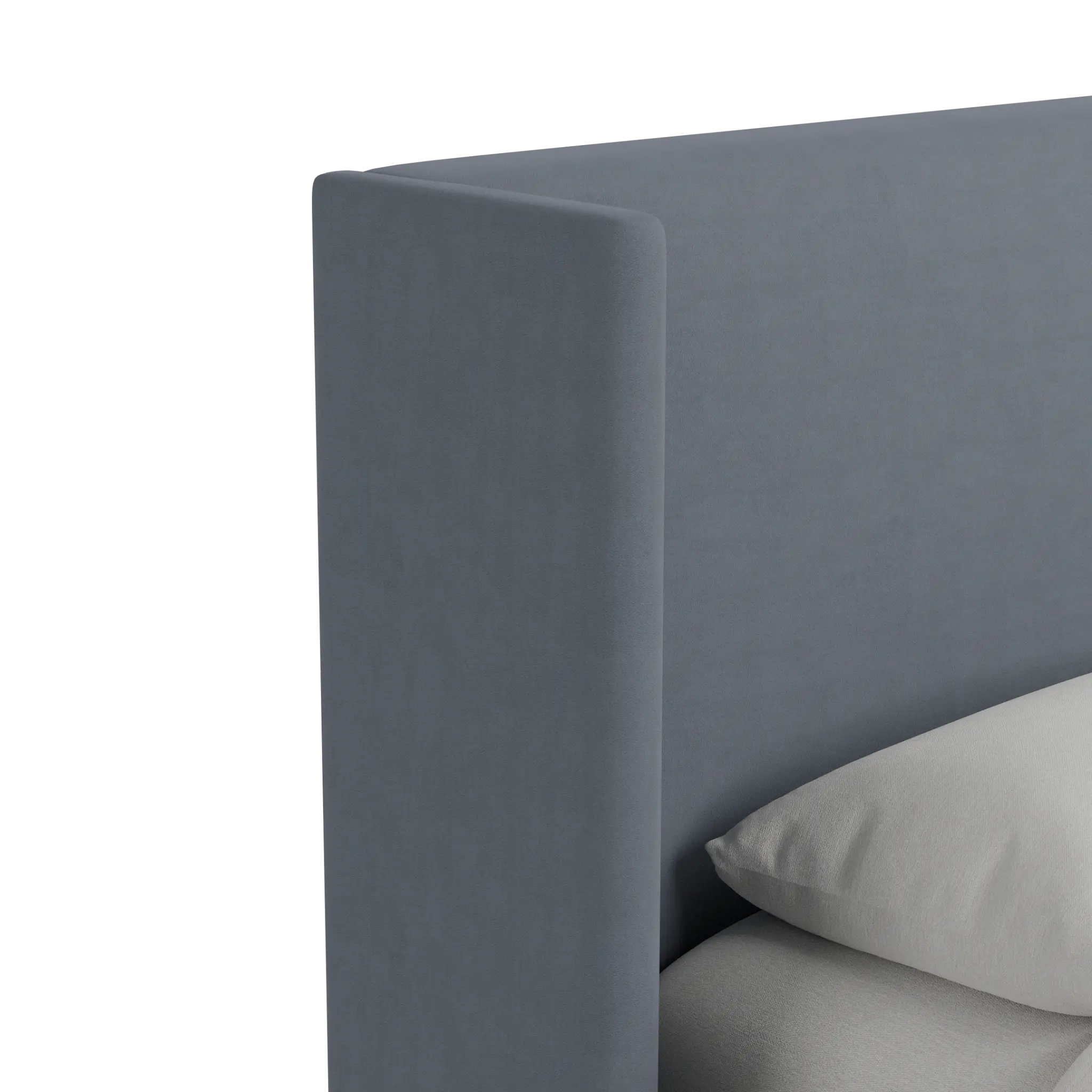 Captiva Joya Gray 48" Upholstered Shelter Bed Captiva Joya Gray 48" Upholstered Shelter Bed