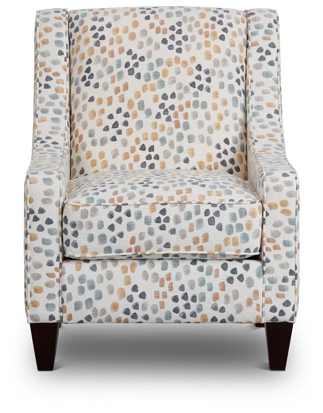 yellow pattern accent chair