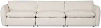 Serena White Fabric 3-piece Modular Sofa