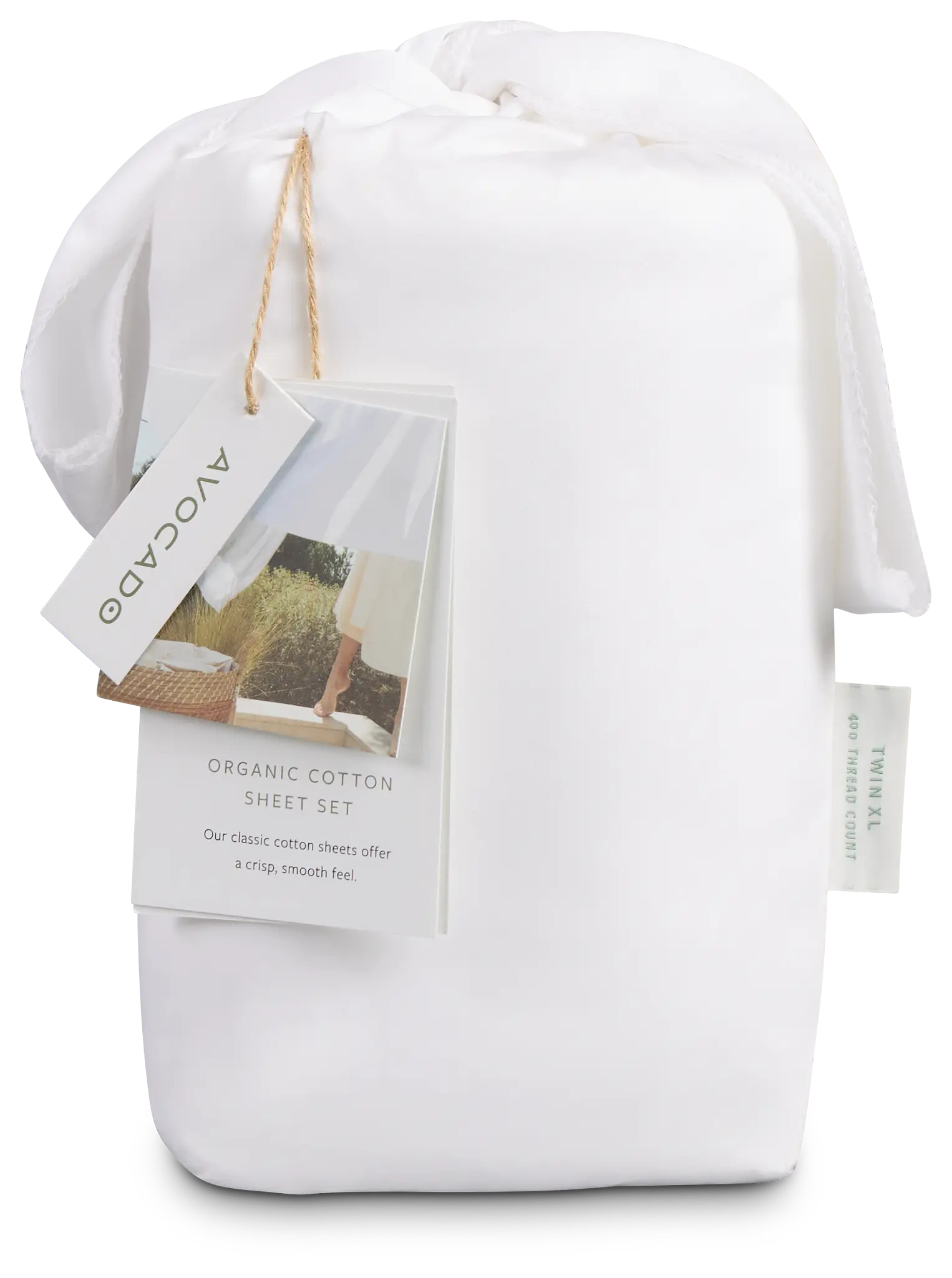 Avocado Organic White 400 Thread Sheets Avocado Organic White 400 Thread Sheets