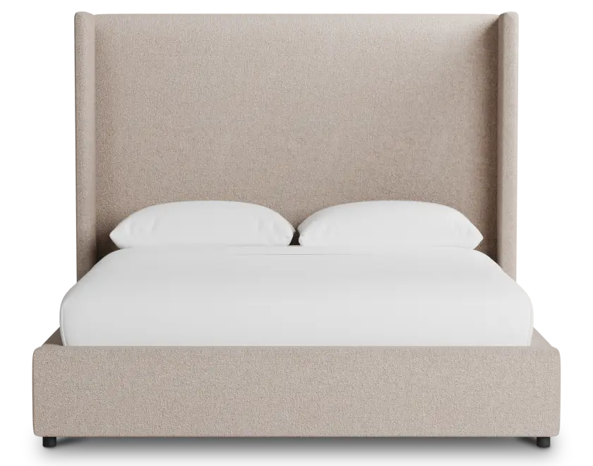 Captiva Elite Light Taupe 60" Upholstered Shelter Bed Captiva Elite Light Taupe 60" Upholstered Shelter Bed