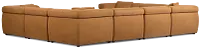 Aria Medium Brown Micro Immersive 8-piece Modular Sectional W/4 Speakers