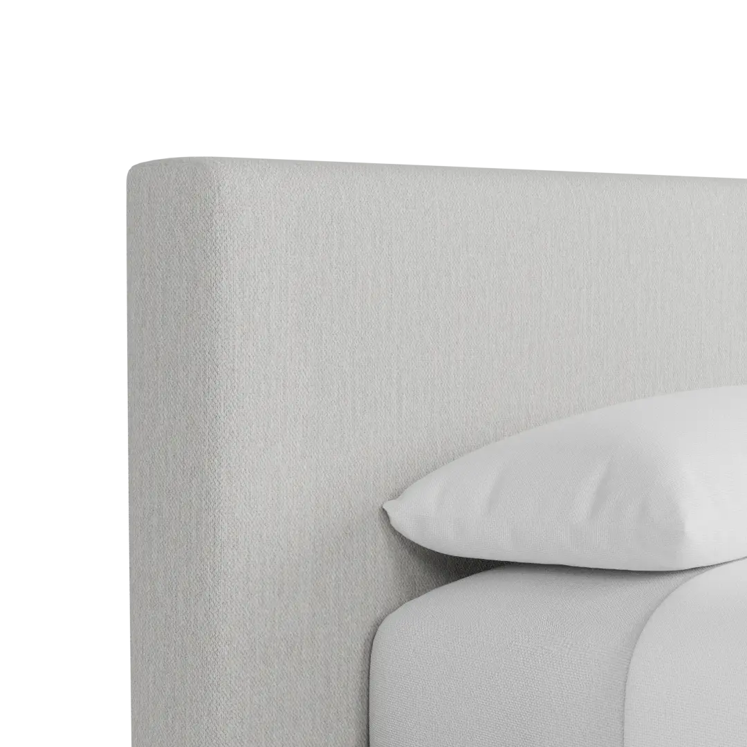 Grayton Delray Pewter 44" Upholstered Platform Bed Grayton Delray Pewter 44" Upholstered Platform Bed