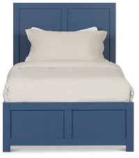 Charleston Dark Blue Panel Bed