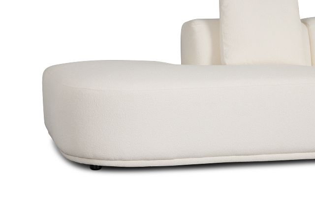Catalina White Fabric 3-piece Modular Sofa