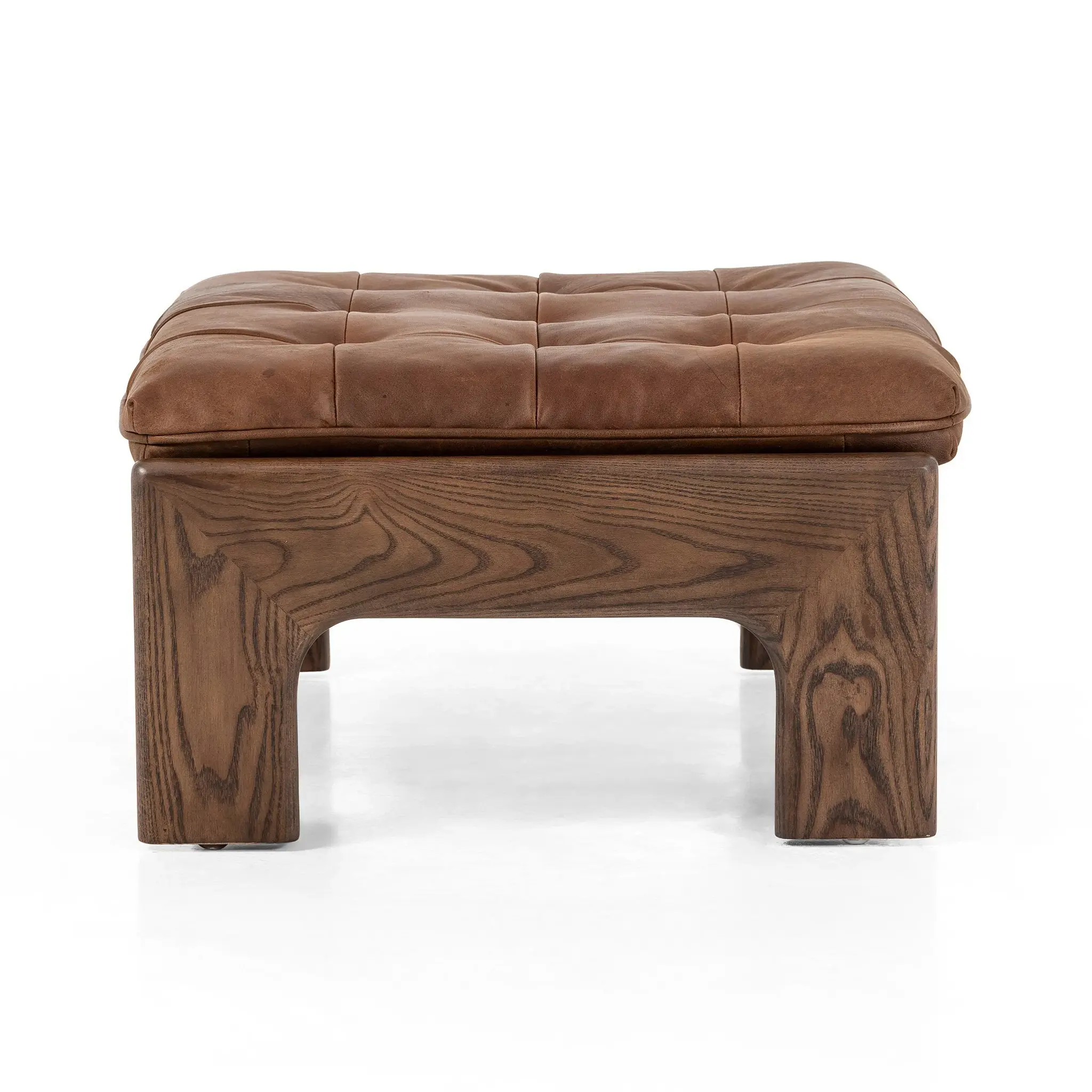 Ferda Brown Lthr/vinyl Ottoman Ferda Brown Lthr/vinyl Ottoman