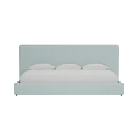 Grayton Elite Light Blue 54" Upholstered Platform Bed