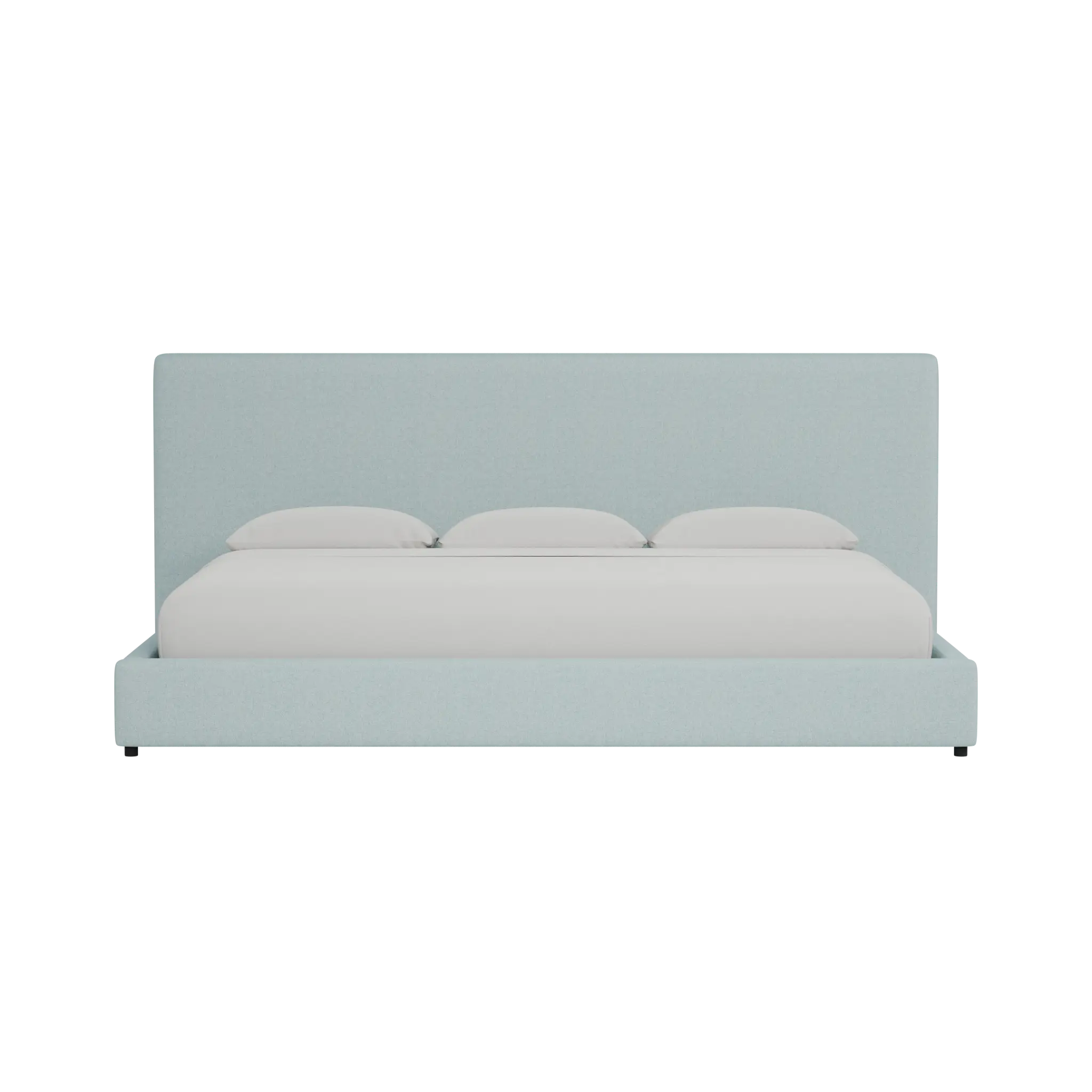 Grayton Elite Light Blue 54" Upholstered Platform Bed Grayton Elite Light Blue 54" Upholstered Platform Bed