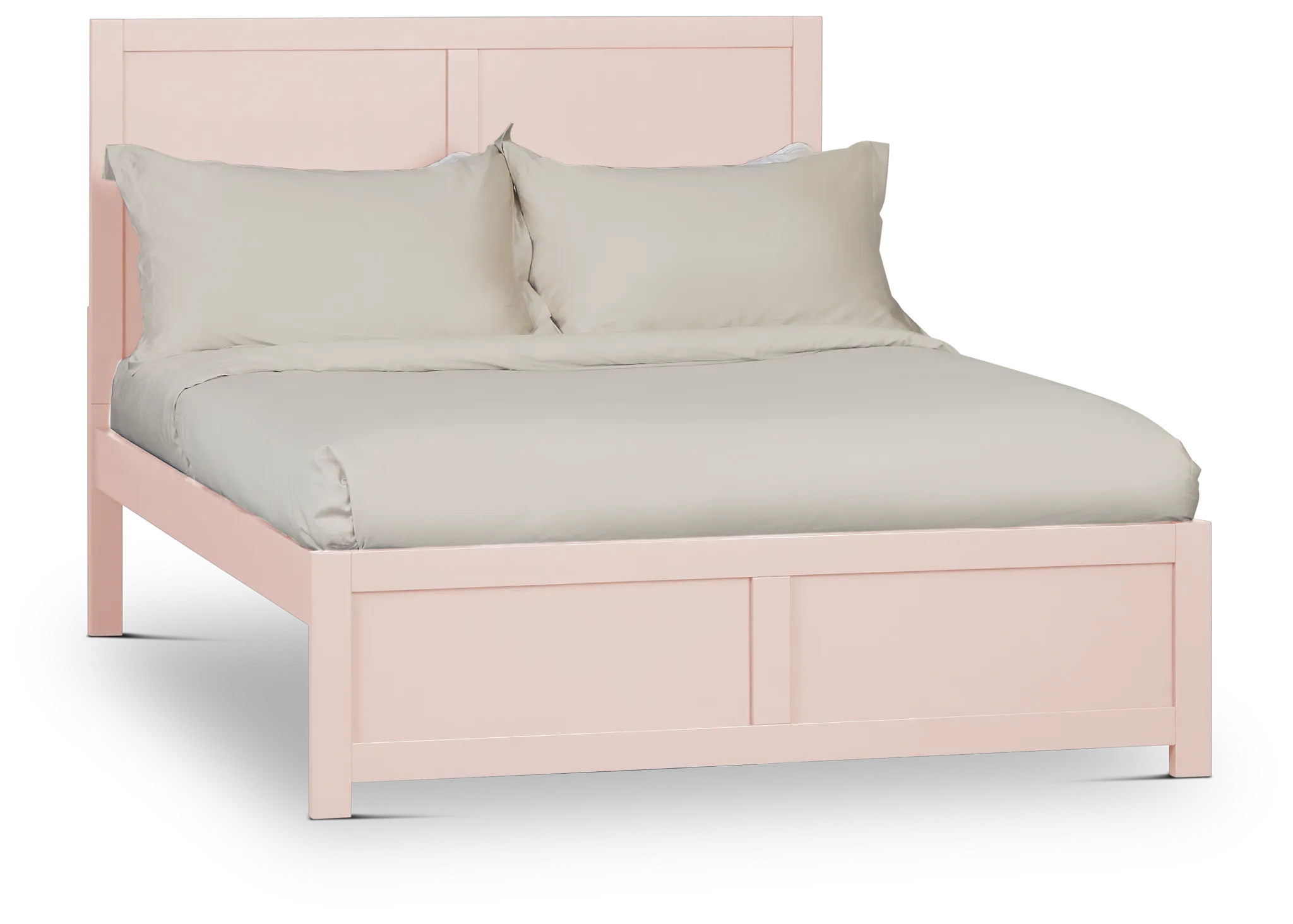 Charleston Pink Panel Bed