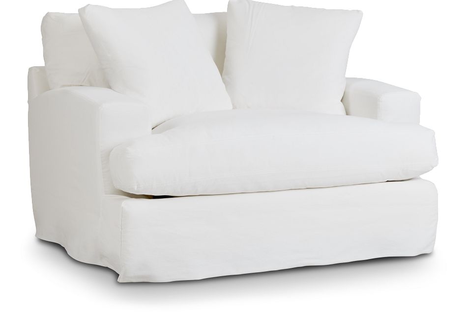 white chair and a half