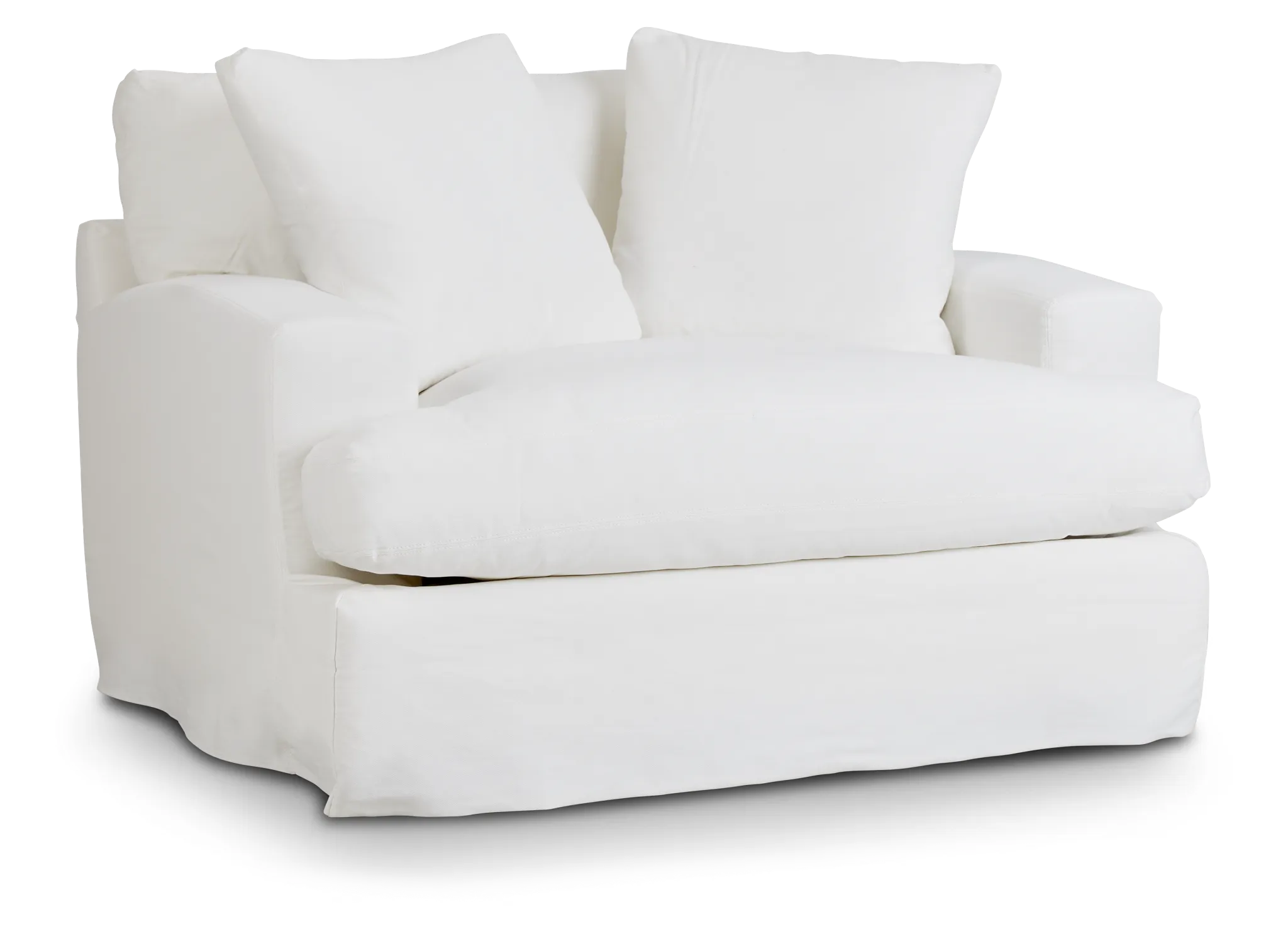 Delilah White Fabric Chair