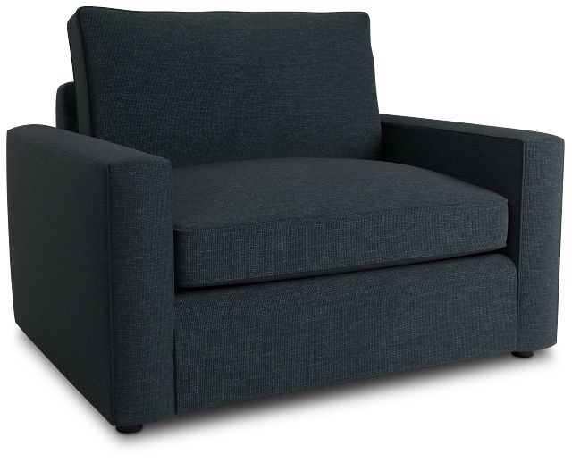Siesta Elevation Dark Blue Fabric Memory Foam Sleeper