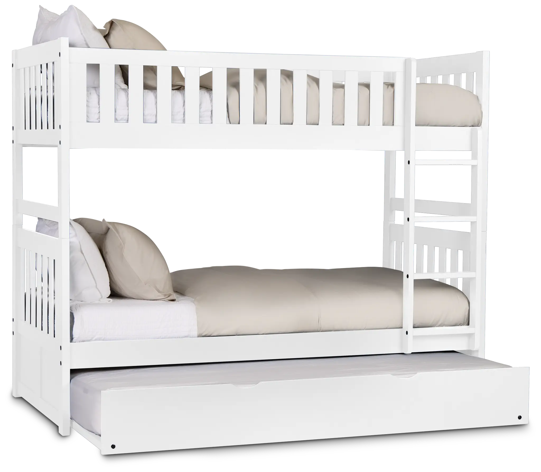 Charleston White Trundle Bunk Bed Charleston White Trundle Bunk Bed