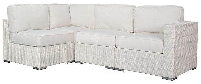 Biscayne White 4-piece Modular Sectional