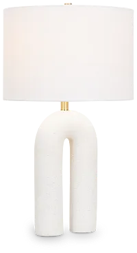 Adler White Terrazzo Table Lamp