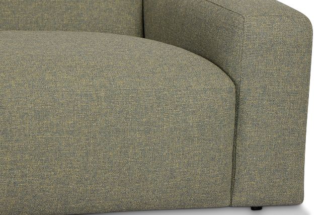 Baylor Green Fabric Right Chair