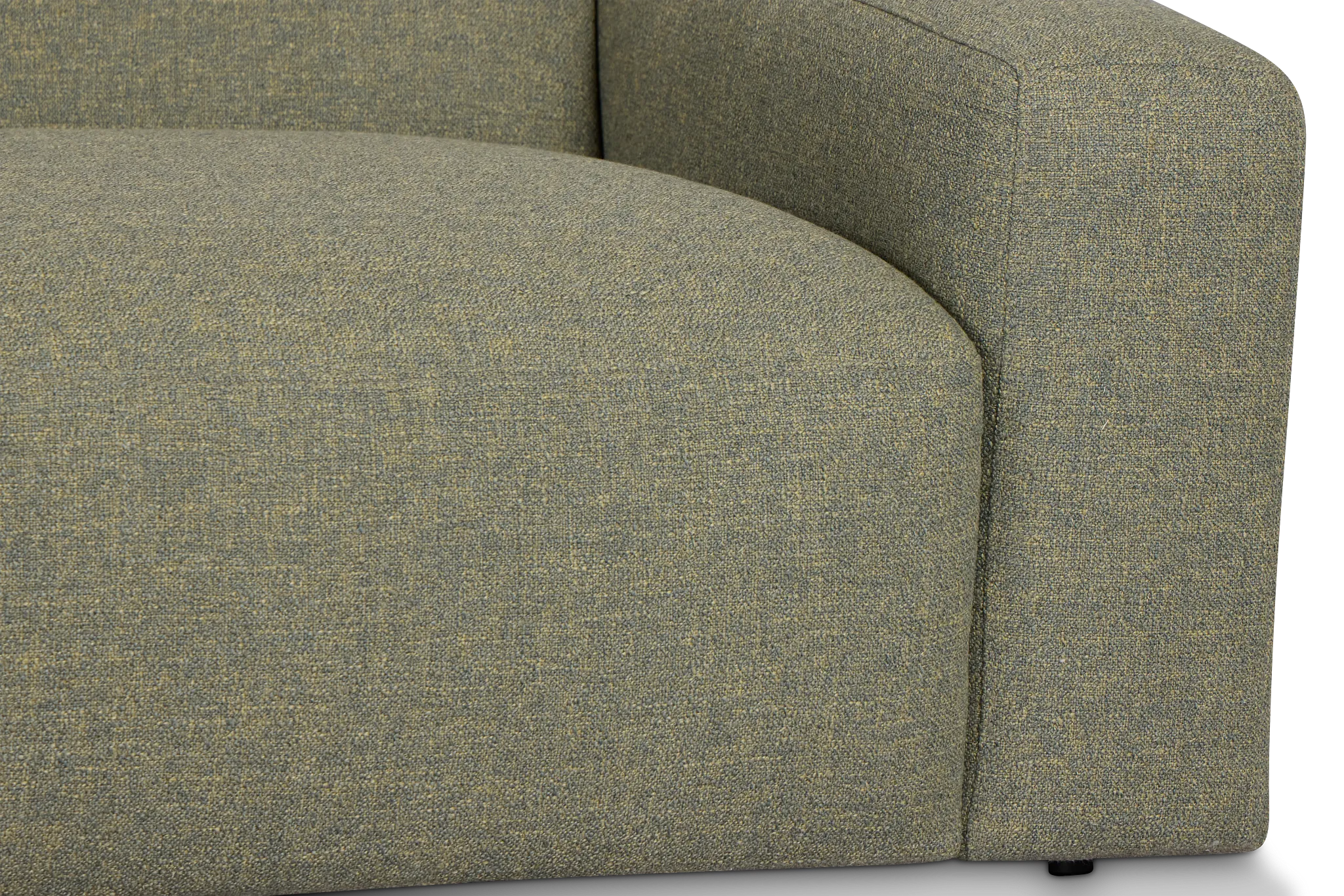 Baylor Green Fabric Right Chair