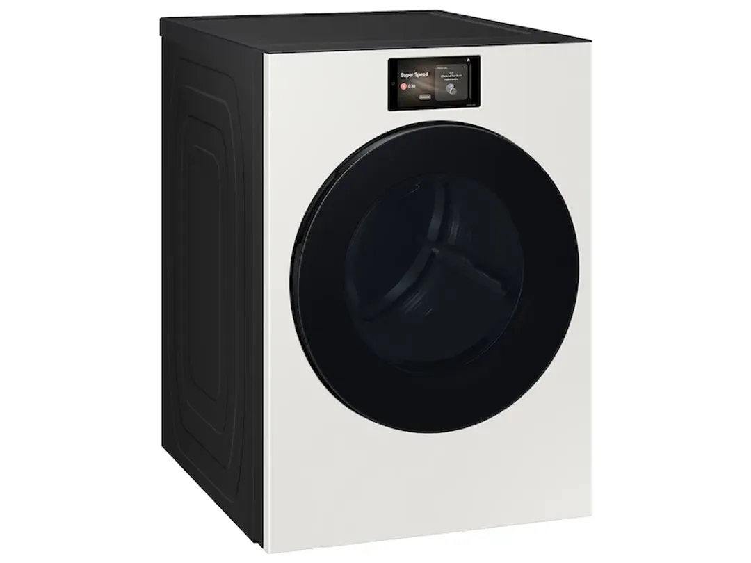 Samsung Bespoke Series Ivory Front Load Gas Dryer