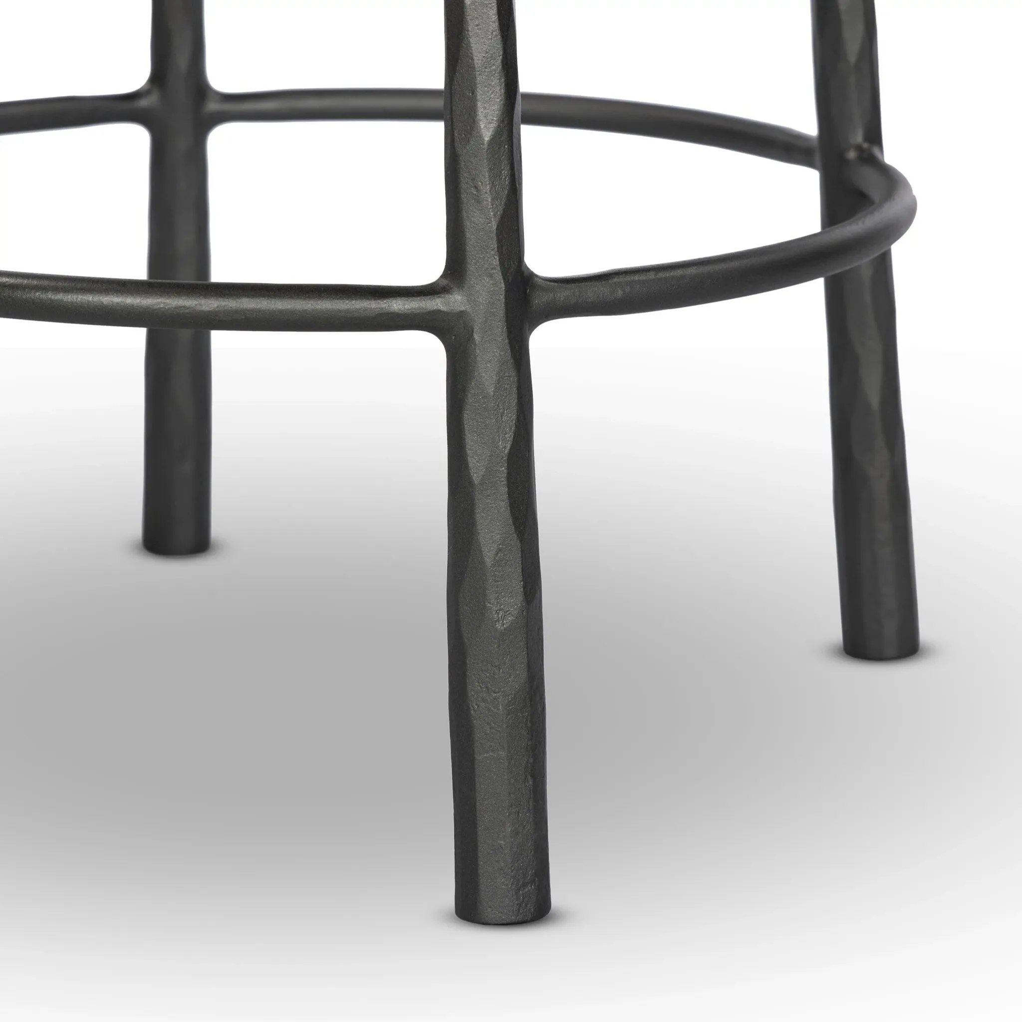 Four Hands Marty Dark Gray Metal 24" Barstool