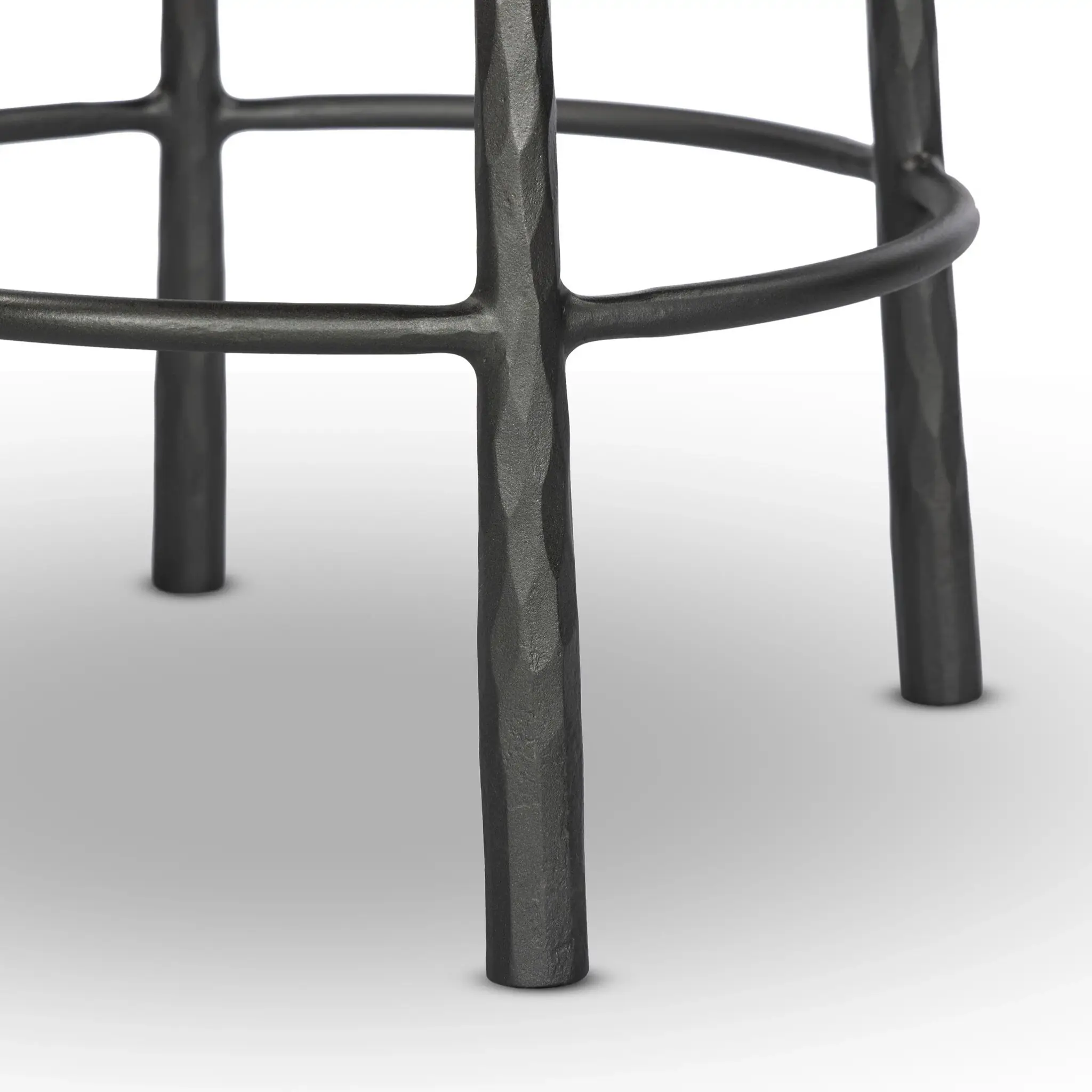Four Hands Marty Dark Gray Metal 24" Barstool Four Hands Marty Dark Gray Metal 24" Barstool