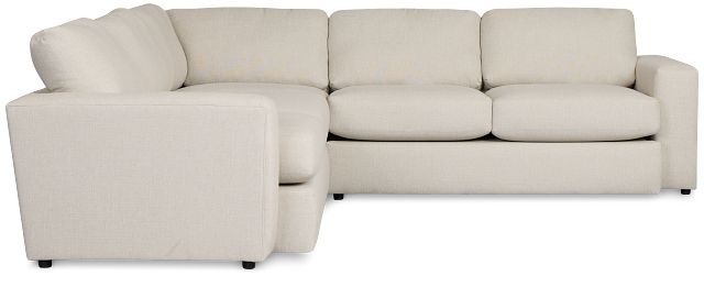 Brantley Light Beige Fabric Small Two-arm Sectional